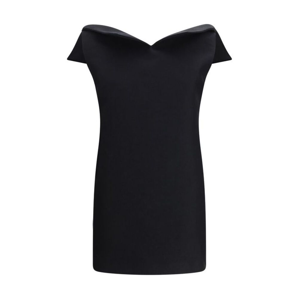 Balenciaga Black Wool Oves Aries Cocktail Women's Dress